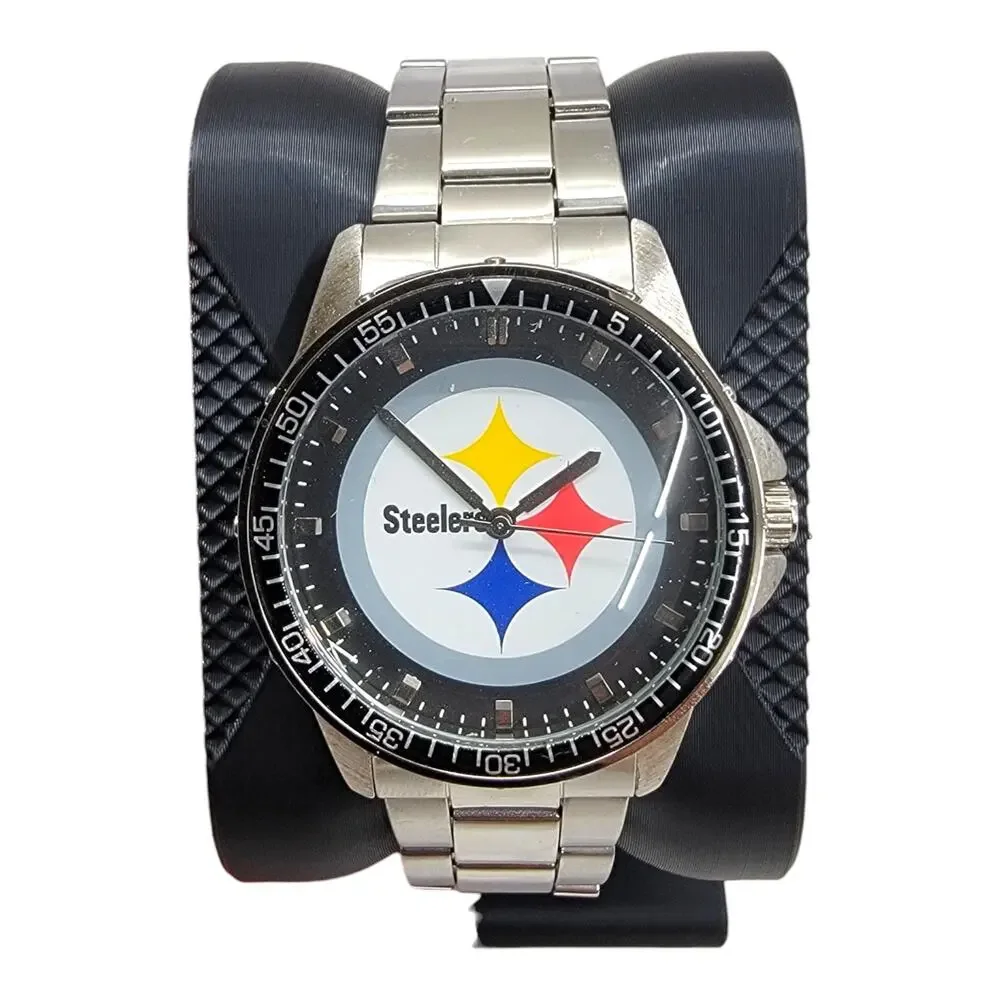 Game Time Pittsburgh Steelers Watch Mens Coach Series Quartz Analog